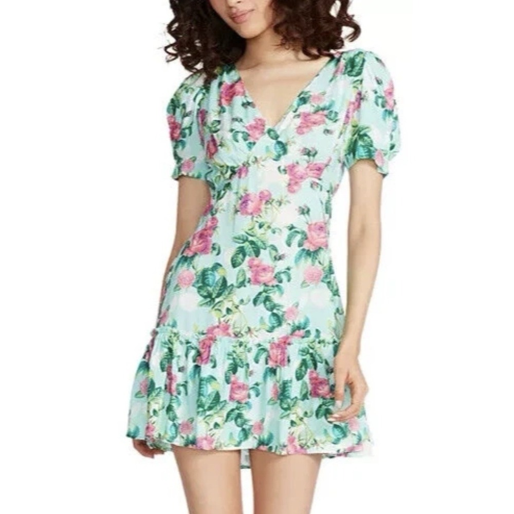 NWT Betsey Johnson Pinky Bright Floral-Print Mini Dress Size XL